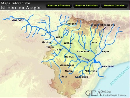 Afluentes del río Ebro